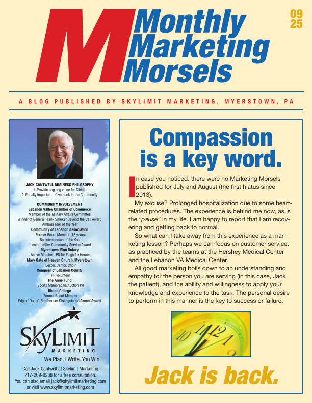 Compassion is a key word  - Sept 2025